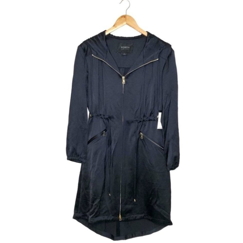 Worth New York Satin Parker Coat